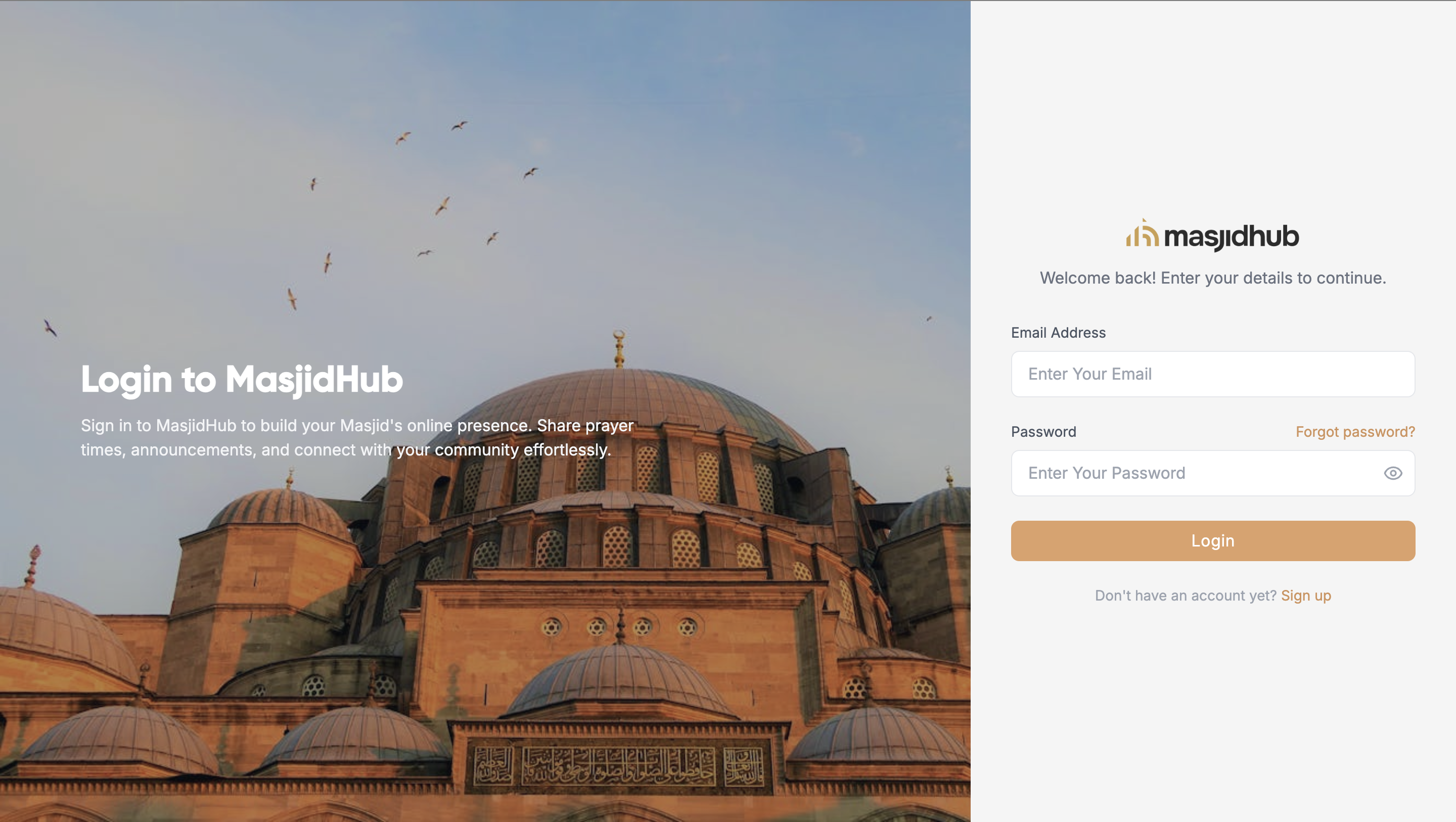 MasjidHub — community platform