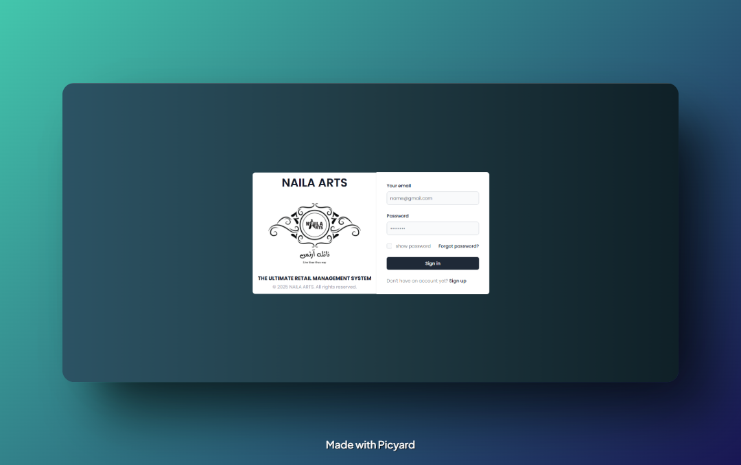 Naila brand website